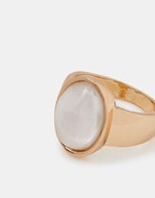 Resin Stone Ring, White (WHITE), large