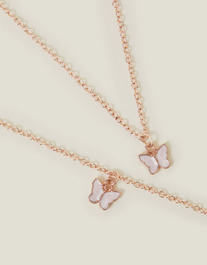 Girls Butterfly Necklace and Bracelet Set, , large