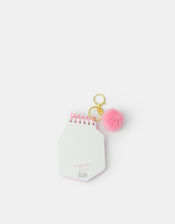 Girls Strawberry Milk Notebook Keychain, , large