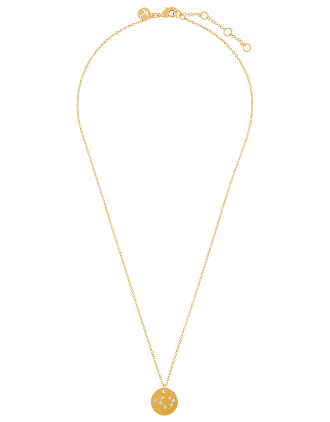 Gold-Plated Constellation Necklace - Sagittarius, , large