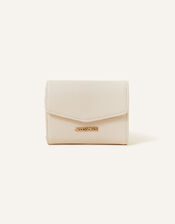 Small Flap Zip Around Purse, Cream (CREAM), large