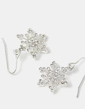 Mini Snowflake Drop Earrings, , large