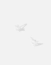 Sterling Silver Star Studs , , large