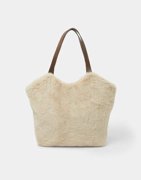Faux Fur Shoulder Bag, , large