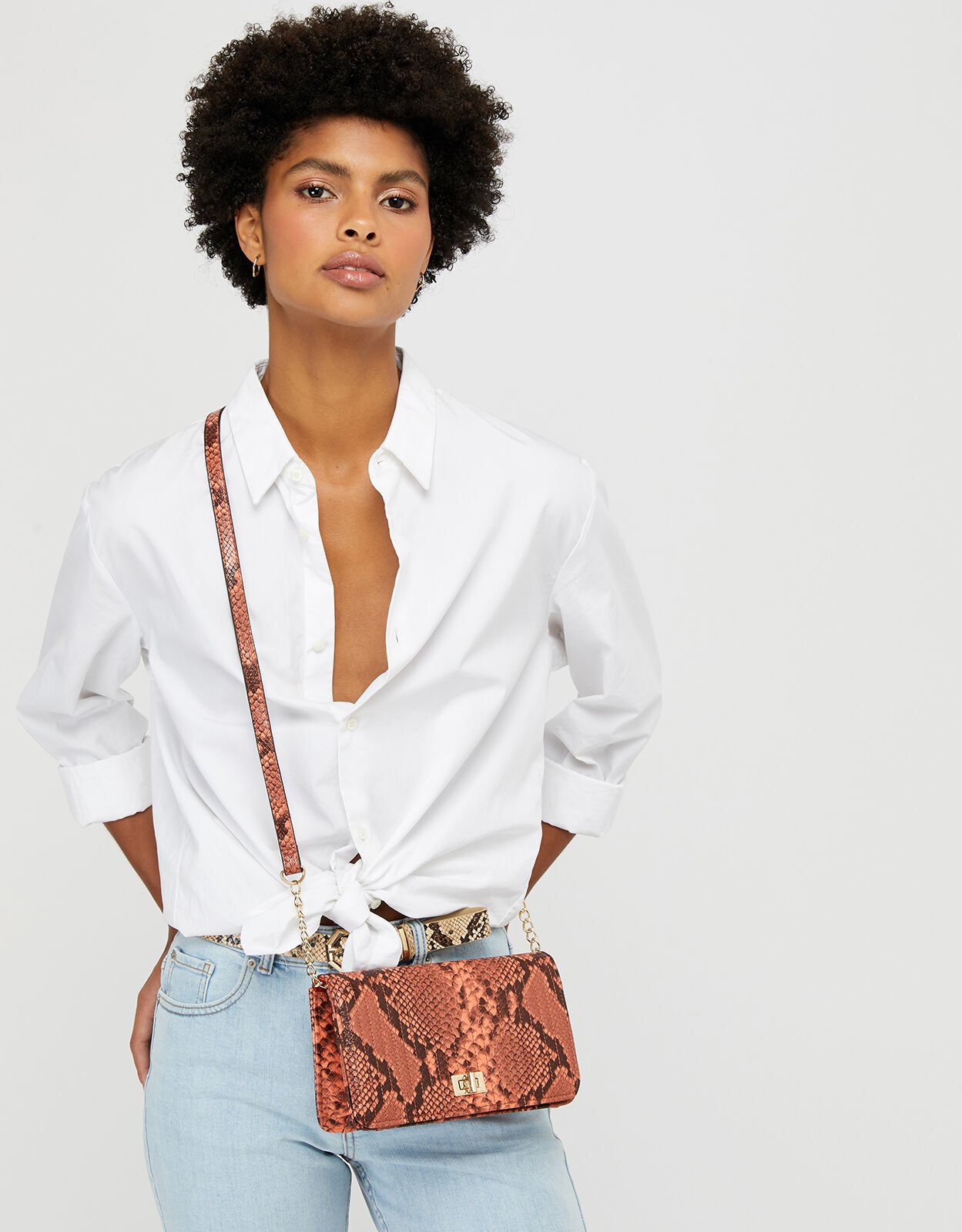 Sasha Snake Cross Body Bag