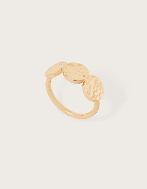 Textured Disc Ring Gold, Gold (GOLD), large