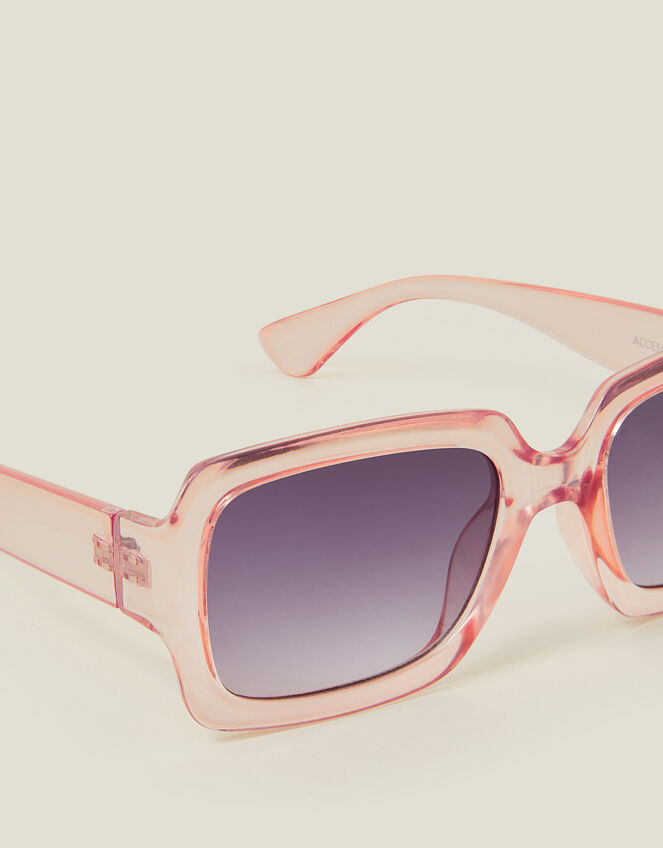 Crystal Oversized Square Sunglasses, , large