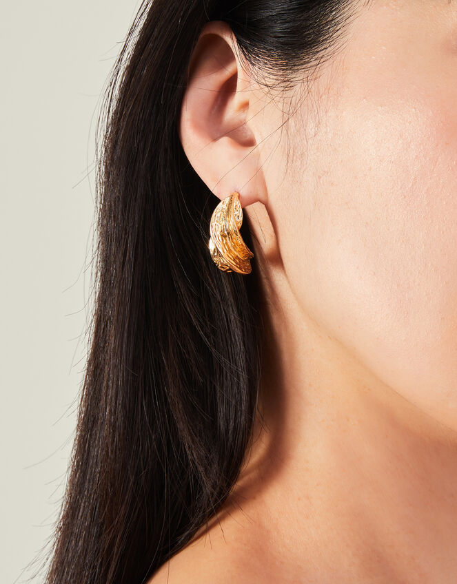 Banana Hoop Earrings, , large