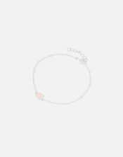 Sterling Silver Rose Quartz Bracelet, , large