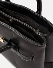 Contrast Stitch Handheld Bag, , large