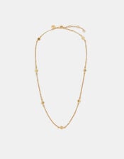 14ct Gold-Plated Star Station Necklace, , large