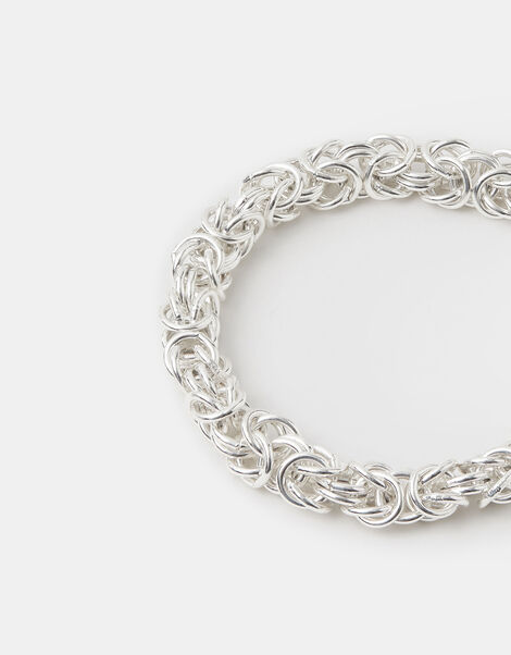 Cluster Link Chain Bracelet, Silver (SILVER), large