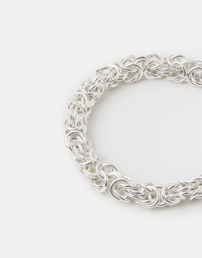 Cluster Link Chain Bracelet, Silver (SILVER), large