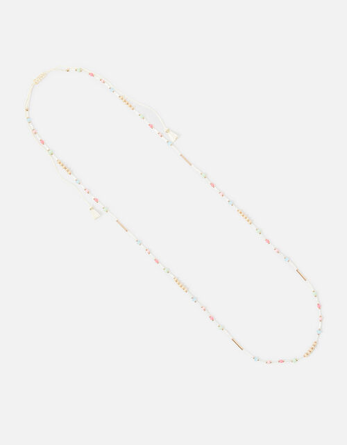 Seascape Skinny Beaded Cord Rope Necklace, , large