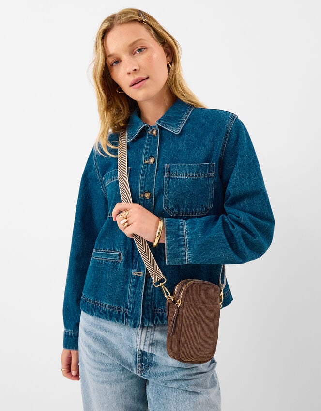 Corduroy Phone Bag, , large