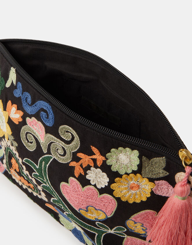 Large Embroidered Pouch, , large