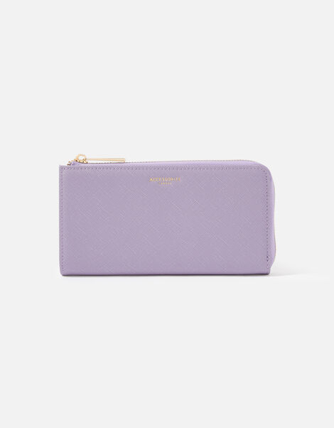Large Zip Wallet Purple, Purple (LILAC), large