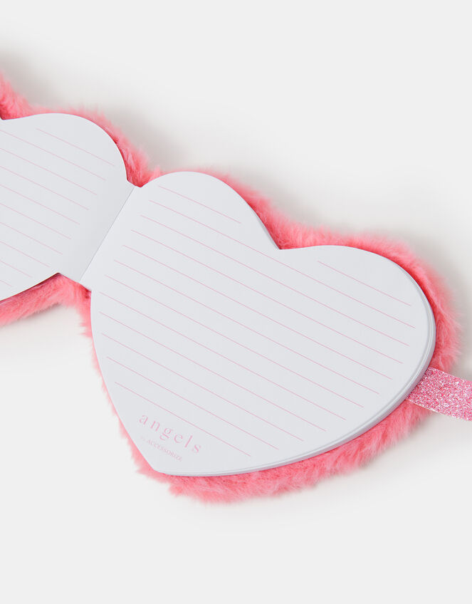 Girls Fluffy Heart Notebook, , large