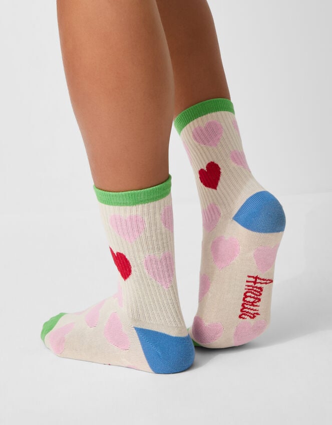 Amore Heart Socks, , large