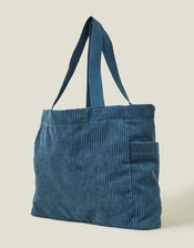 Cord Shopper Bag, Teal (TEAL), large