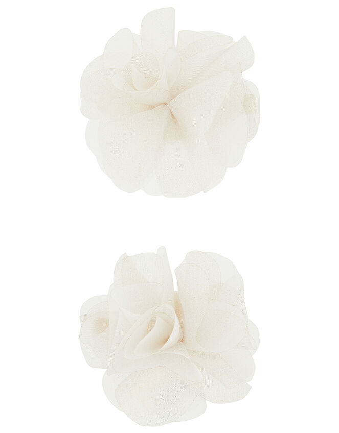 Flower Corsage Hair Clips, , large