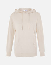 Knit Longline Lounge Hoody, Brown (TAUPE), large