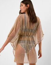 Shimmer Mini Kaftan, Gold (GOLD), large