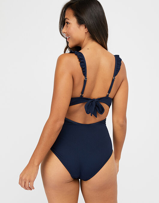 accessorize ruffle swimsuit