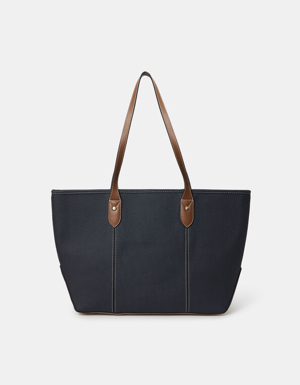 Plain Tote Bag, Blue (NAVY), large