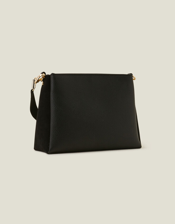 Webbing Strap Cross-Body Bag, Black (BLACK), large