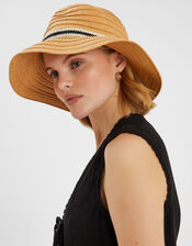Monochrome Trim Bucket Hat, , large