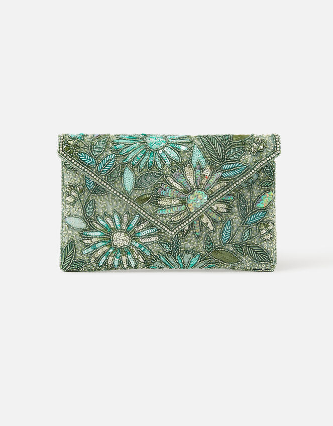 Embellished Envelope Clutch, , large