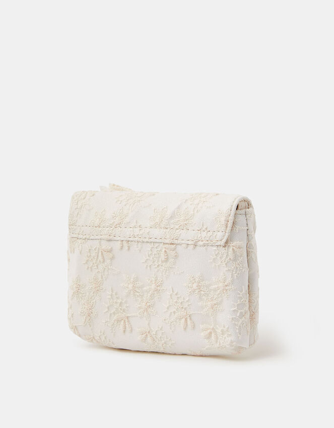 Girls Floral Lace Bow Bag, , large