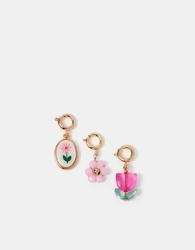 3-Pack Flower Jewellery Charms, , large