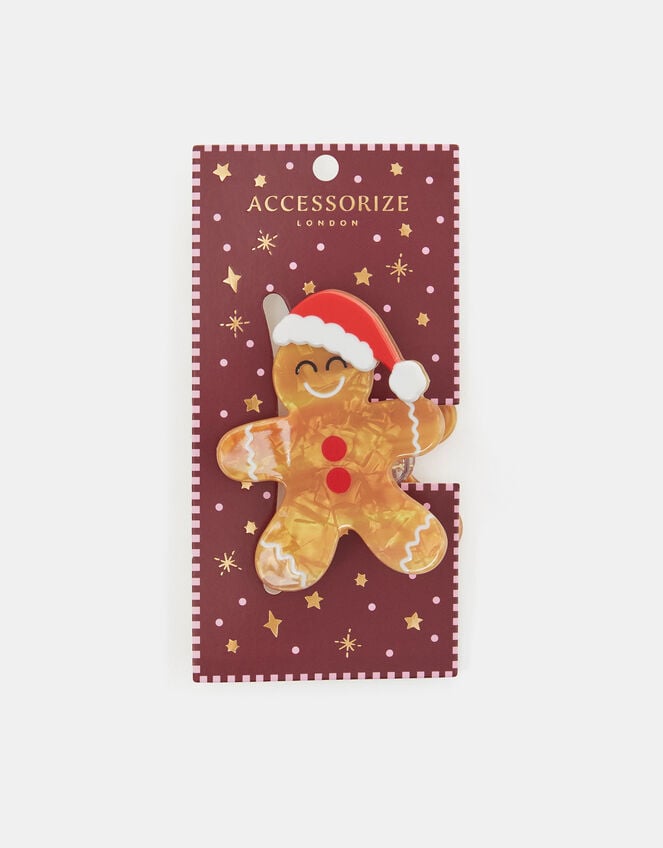 Christmas Gingerbread Claw Clip, , large