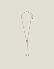 Knot Bolo Necklace Gold, , large