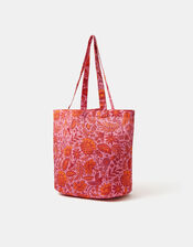 Floral Print Shopper Bag, , large