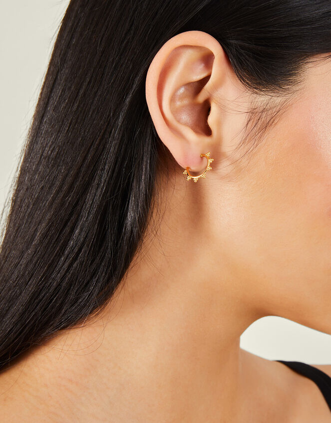 4-Pack 14ct Gold-Plated Earring Set, , large