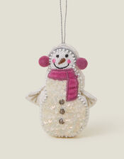 Happy Snowman Hanging Decoration, , large