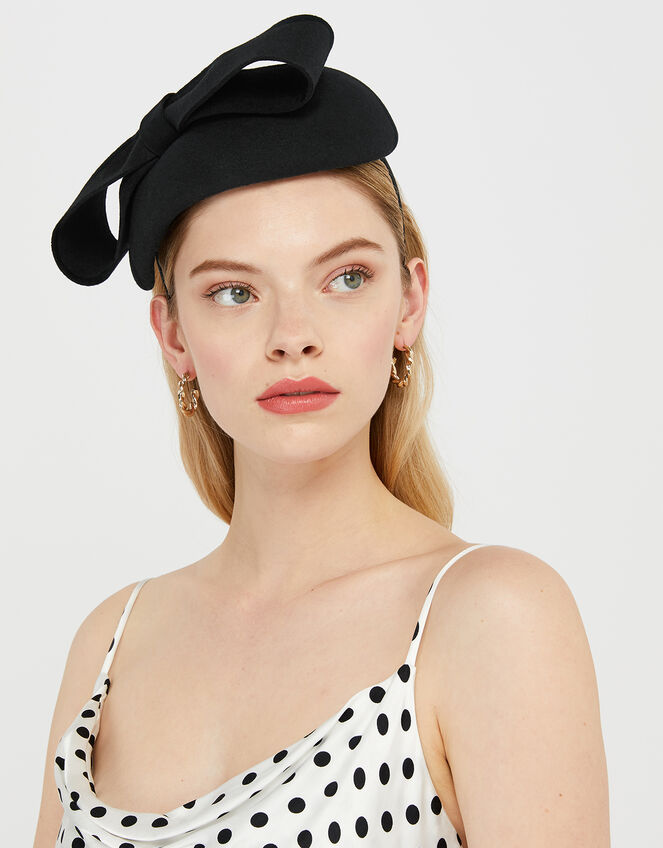 Felt Bow Detail Fascinator, , large