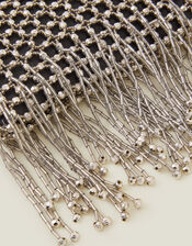Beaded Fringe Chain Bag, , large