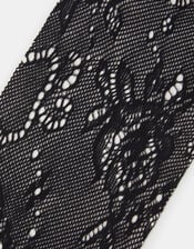 20 Denier Control Top Lace Tights, , large