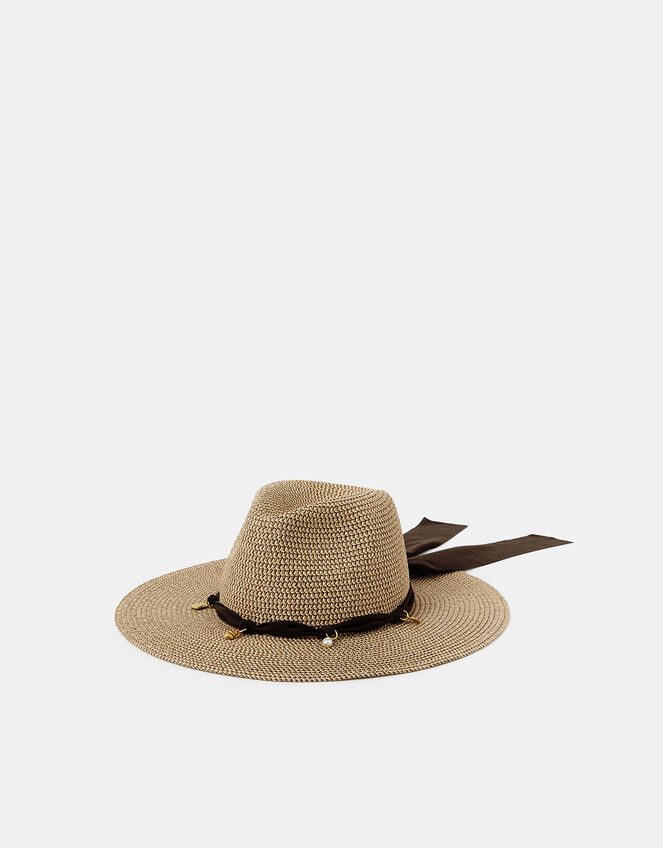 Charm Trim Fedora Hat, , large
