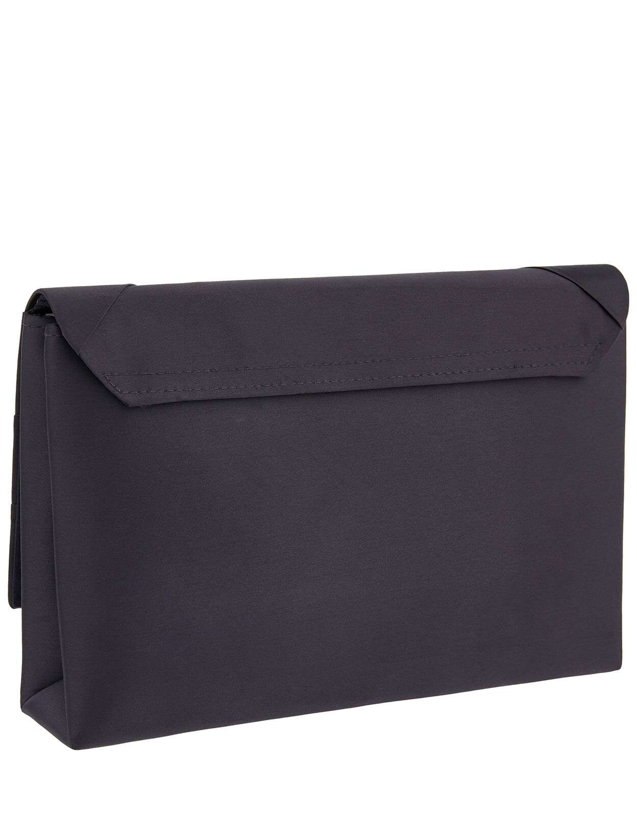 navy satin bag