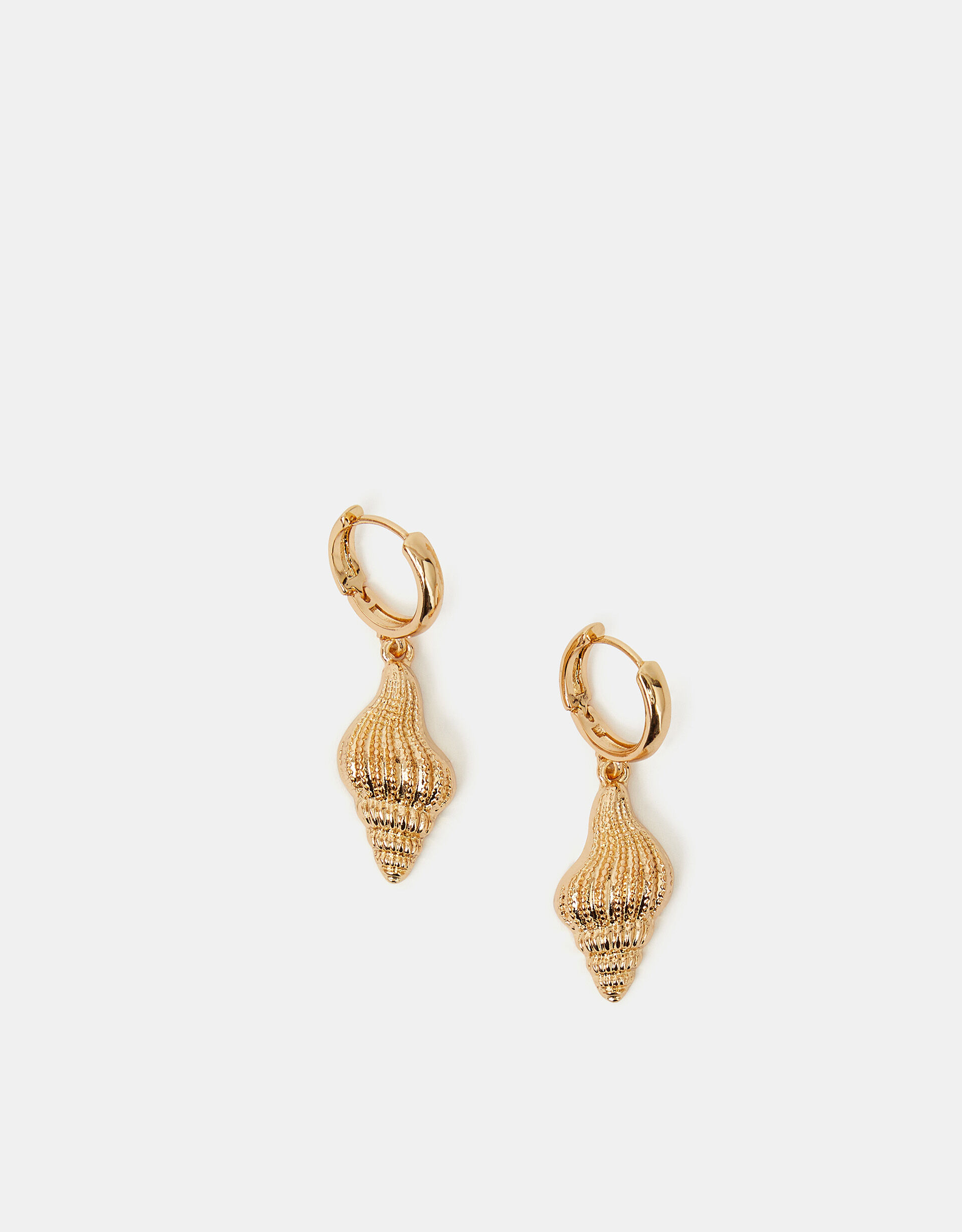 Citara Huggie Hoop Shell Earring