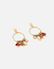 Berry Blush Mix Charm Hoops , , large