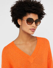 Helena Hexagon Sunglasses, , large