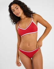 Blanket Stitch Bikini Bottoms, Red (RED), large