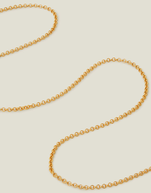 14ct Gold-Plated Belcher Chain Necklace, , large