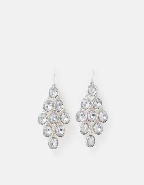 Cascading Gemstone Drop Earrings, , large